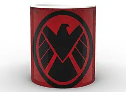 Кружка GeekLand білі Агенти Щ.И.Т Agents of S.H.I.E.L.D. логотип на червоному тлі AS.02.008 - мініатюра 2