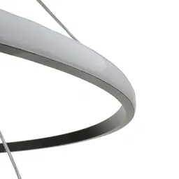 Люстра Brille стельова підвісна в хол LED BR-951S/3 78W WW BK - мініатюра 7