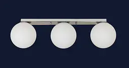 Люстра стельова LED Levistella 756XPR150F-3 CR+WH (500), 3 плафона E27, хром + білий, сучасний стиль - мініатюра 2
