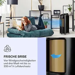 Охолоджувач повітря Klarstein IceWind Plus Smart 4-in-1 Коричневий (10040210) - мініатюра 7