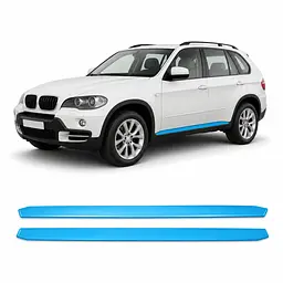 Антигравійна захисна бронеплівка за лекалами для BMW X5 E70 2006-2013 - нижня зона кузова та пороги