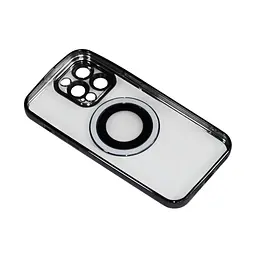 Магнітний чохол XON PhoneCase Magnetic для iPhone 14 Pro Max (PCMC1114400B 7881) Чорний/Прозорий