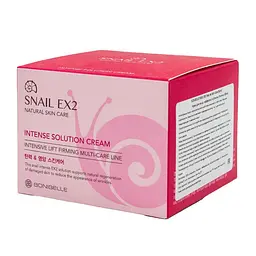 Крем для обличчя Муцин равлика Snail EX2 Intense Solution Cream Bonibelle Enough 80 мл - мініатюра 2