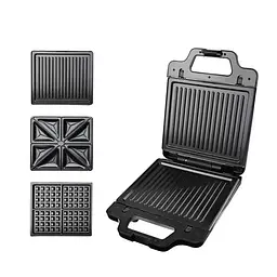 Мультипекарь Sokany SK-BBQ-852 на 3 пластины с антипригарным покрытием сталь (SKBBQ852)