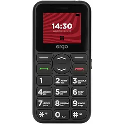 Телефон Ergo R181 DS Black UA UCRF