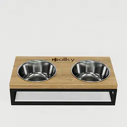 Hollky Base S — миски на підставці для маленьких собак та котів (2 × 0,45 л) - мініатюра 3