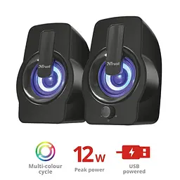 Компьютерные колонки Trust Gemi RGB Black - мініатюра 6