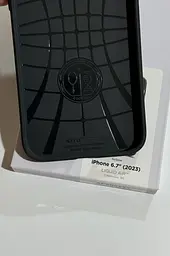 Оригінальний протиударний чохол Spigen Liquid Air Armor для iPhone 15 Plus/14 Plus Abyss Green ACS06652 - мініатюра 7