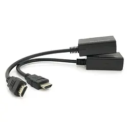 Удлинитель HDMI сигнала пассивный через 2 витых пары CAT-5e/6e Voltronic YTSEP 30m - мініатюра 3