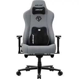 Крісло для геймерів Anda Seat Novis Plus Size XL Fabric Grey (AD23YC-XL-01-G-F-G04)