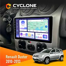Штатна магнітола Renault Duster 2010-2013 Cyclone C9-011 4x64, DSP Cyclone (НФ-00007104)