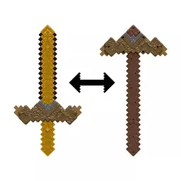 Іграшкова зброя Minecraft Меч-трансформер 2 в 1 (JKC15) - мініатюра 3