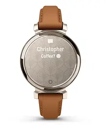 Смарт-годинник Garmin Lily 2 Classic Cream Gold with Tan Leather Band (010-02839-02) - мініатюра 4
