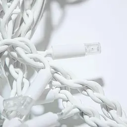 Гірлянда новорічна вулична Xmas Short Curtain-WW-1, бахрома 115 LED, тепле біле світло, 5.2×0.5 м - мініатюра 6