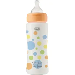 Пляшечка для годування Chicco Perfect Easy силіконова, від 4 міс. швидкий потік 330 мл (20245.20)