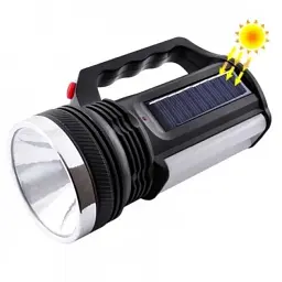 Акумуляторний ліхтар-прожектор із бічною панеллю 16 SMD LED 2 режими, зарядка 220В, 1000 мАч - мініатюра 2