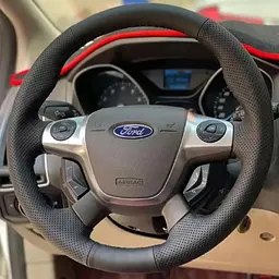 Чохол Обплетення Керма для Ford Focus/Kuga/C-Max 2011-2014 Шкіра (Модельна Викрійка) №16