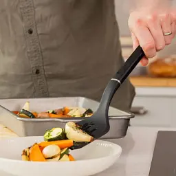 Лопатка кухонна KitchenAid Classic з прорізами 34 см чорний (KHH002OHOBEG) - мініатюра 4