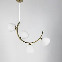 Вражаюча люстра MODERN FLORAL ARCH на 4 плафони Line.F C 18D/4 AB