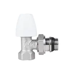 Кран радіаторний SD Plus 1/2" ВЗ з антипротіканням кутовий SD228W15 - мініатюра 3