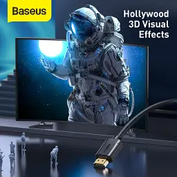Кабель Baseus High Definition Series HDMI To HDMI Adapter Cable 5m CAKGQ-D01 Black - мініатюра 3