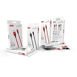 Кабель XO NB143 USB A - Lightning 1 м чорний - мініатюра 2
