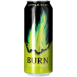Енергетичний безалкогольний напій Burn Apple Kiwi 500 мл