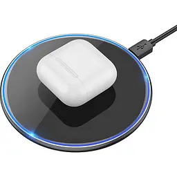 Бездротовий зарядний пристрій Hoco Easy Wireless Charger CW6 Pro Black [97878]