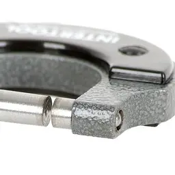 Мікрометр ручний INTERTOOL MT-3041 0–25 мм з кейсом і ключем, з фіксатором і тріскачкою - мініатюра 3