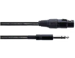 Балансный аудио кабель Jack 6.3 — XLR Female 6м Cordial EM 6 FV - мініатюра 1