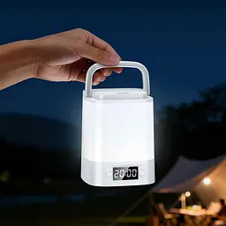 Нічний світильник Hoco HX15 Smart Clock Night Light White [159418] - мініатюра 8