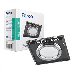Свiтильник точковий Feron 8170-2 під лампу сірий-срібло (20095)