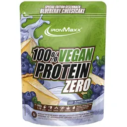 Протеїн IronMaxx 100 % Vegan Protein Zero Чорничний чізкейк 500 г