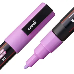 Набір маркерів Uni Posca Soft Color 0.9-1.3 мм 8 шт. (PC-3M SOFT COLOR 8C) - мініатюра 4
