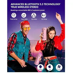 Портативна колонка Tronsmart Lite T7 24W TWS Bluetooth Pink - мініатюра 7