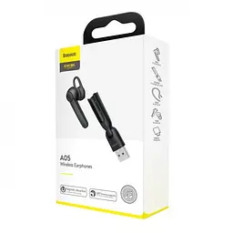 Bluetooth-гарнітура Baseus Encok A05 + USB док-станція чорний - мініатюра 2