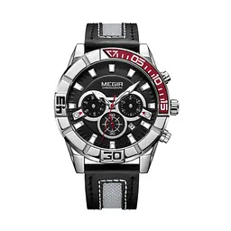 Чоловічий годинник Megir Red Black MG2066