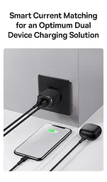 Мережевий зарядний пристрій Baseus Compact Charger 2U 10.5W Black (CCXJ010201) [74461] - мініатюра 7