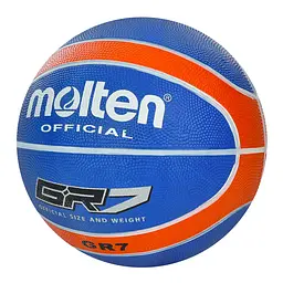 М'яч баскетбольний MS 3456 (Blue) діаметр 25,3 см, розмір 7, гума, 540-560 г, 12 панелей