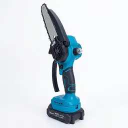 Міні пила акумуляторна ланцюгова DOMOTEC 8169, шина 6 дюймів, 2 акумулятори, кейс - мініатюра 4