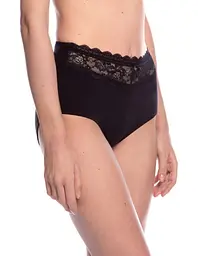 Жіночі трусики Lama 1550MX чорно-бежеві 4XL 2 од - мініатюра 2