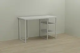 Комп'ютерний стіл Ferrum-decor Кевін 75x140x70 білий ДСП Білий 32мм (FRD-101292)