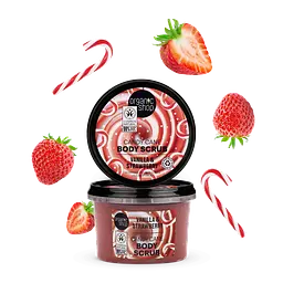 Скраб для тіла Карамельна паличка Карамель та Полуниця Organic Shop 250 мл