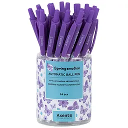 Набір ручок Axent Spring Emotion кулькові автоматичні 24 шт. сині (AB1090-39-A) - мініатюра 3
