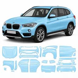 Антигравійна захисна бронеплівка за лекалами для BMW X1 F48 2015-2022 - повний кузов