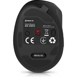 Мишка REAL-EL RM-490W Wireless/Bluetooth Black (EL123200058) - мініатюра 7