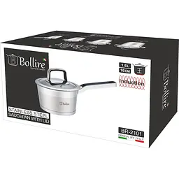 Ківш з кришкою Bollire Palermo, 16 см, 1,6 л (BR-2101) - мініатюра 3