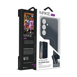Чохол MAKE Samsung S26 Silicone Solo Black - мініатюра 2