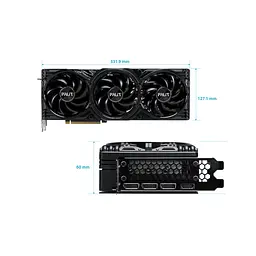 Відеокарта GF RTX 5080 16GB GDDR7 GamingPro OC Palit (NE75080S19T2-GB2031A) - мініатюра 9