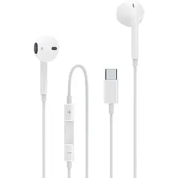 Навушники Aspor A237 EarPhone Type-C з мікрофоном білі - мініатюра 3